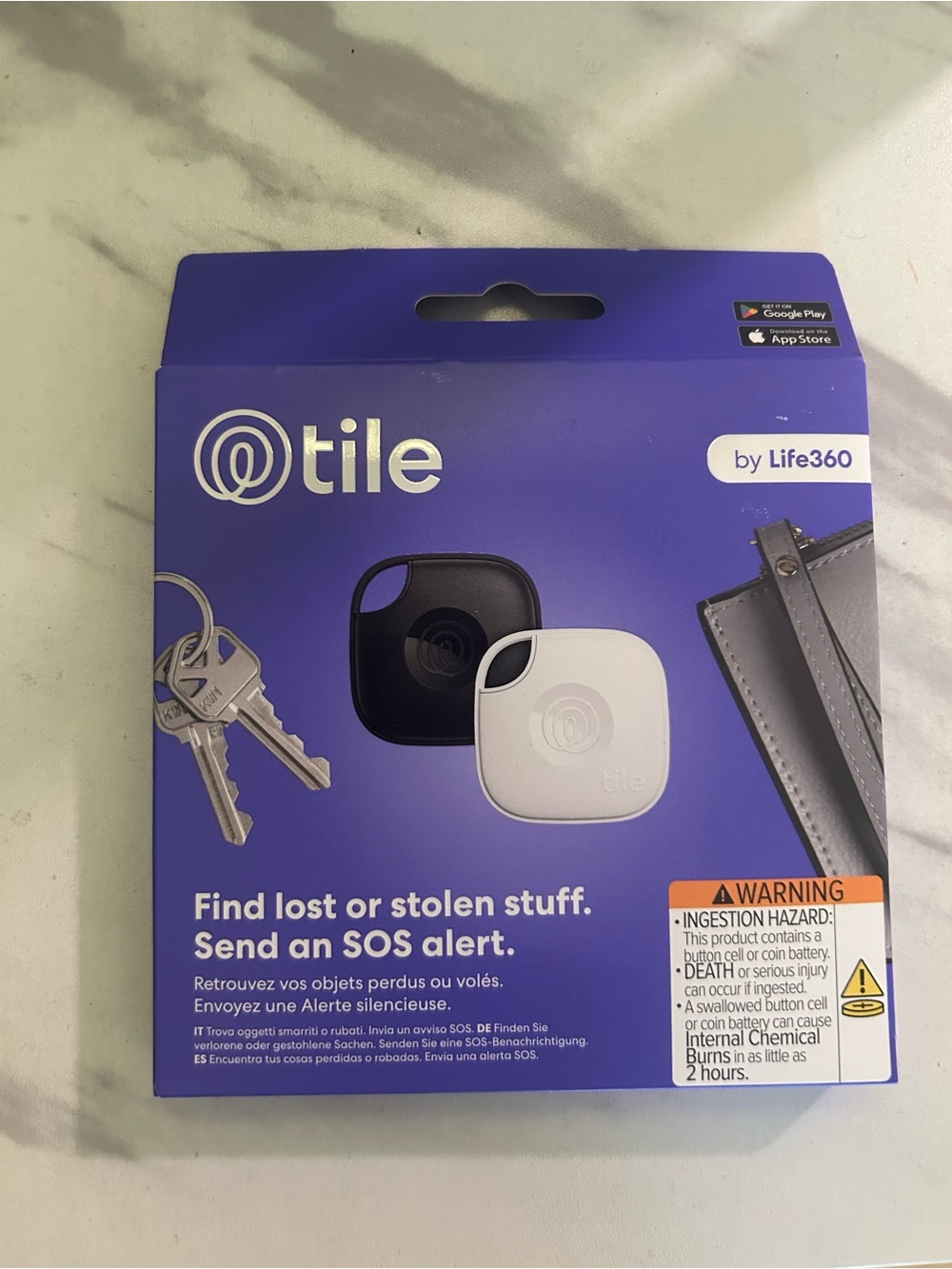 TILE 365 2-Pack (Black & White) – Brand New in Box NEVER OPENED